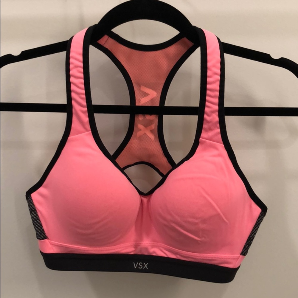 Victorias Secret VSX sports bra bright coral 34B